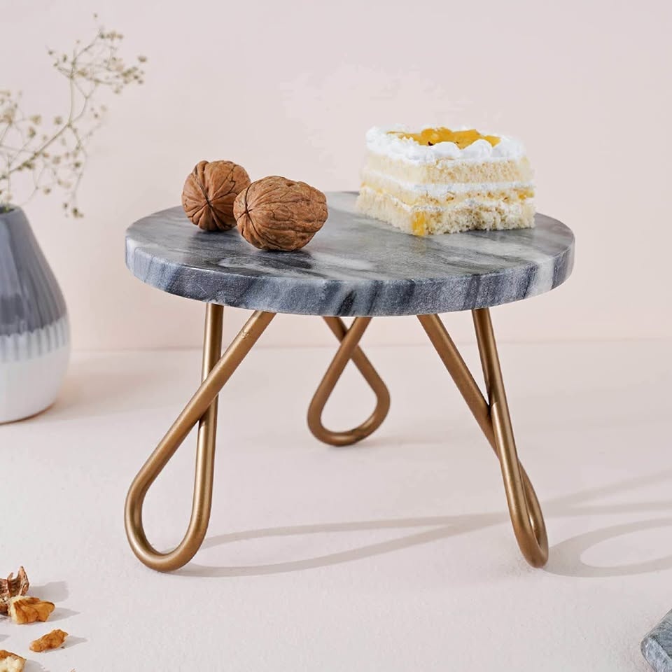 Marble Plant Stand / Dessert Stand / Cake Stand / Decor