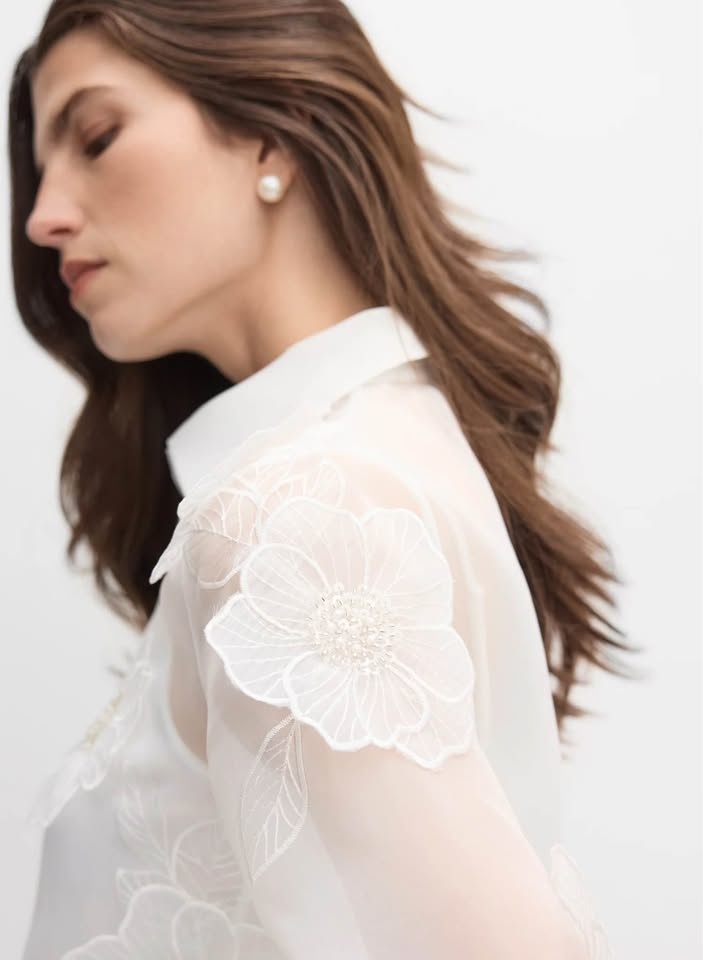 Melanie Lyne Organza Shirt - Size 2 (Fits Medium) - photo 2