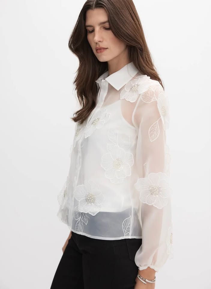 Melanie Lyne Organza Shirt - Size 2 (Fits Medium) - photo 5