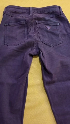 Guess Women's Deep Burgundy Skinny Jeans Size 24 - photo 3