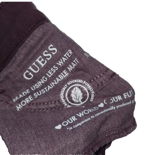 Guess Women's Deep Burgundy Skinny Jeans Size 24 - photo 4