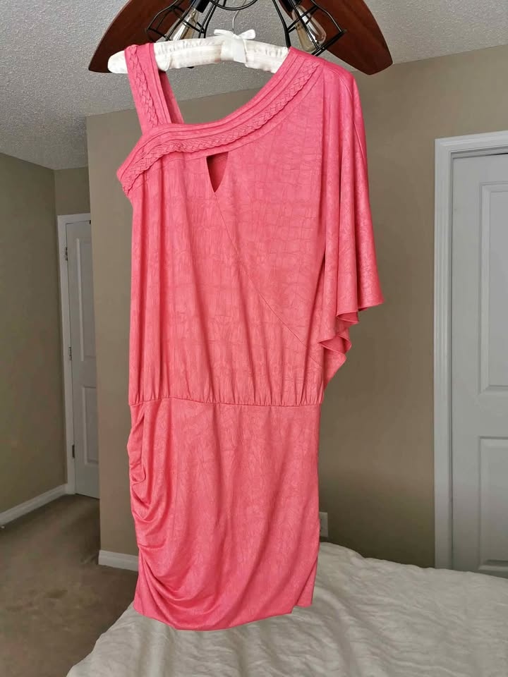 Pink One-shoulder Dress Size Small