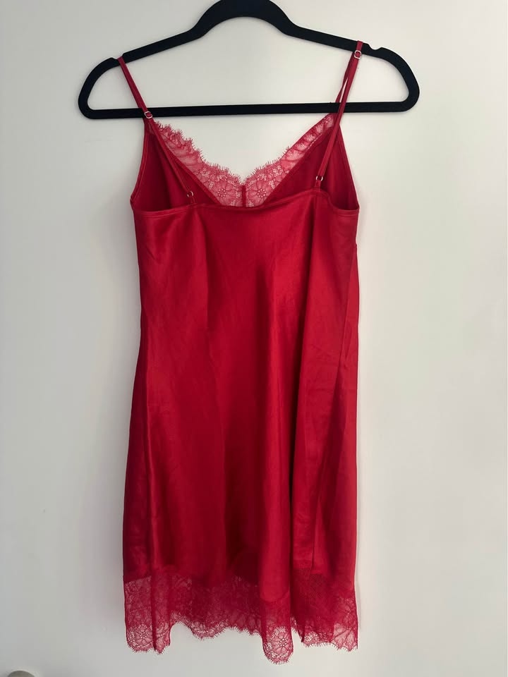 Victoria Secret Red Night Silk Slip - Small - photo 2