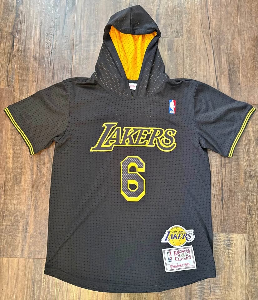 LeBron James LA Lakers Hooded Mesh Jersey - Excellent Condition