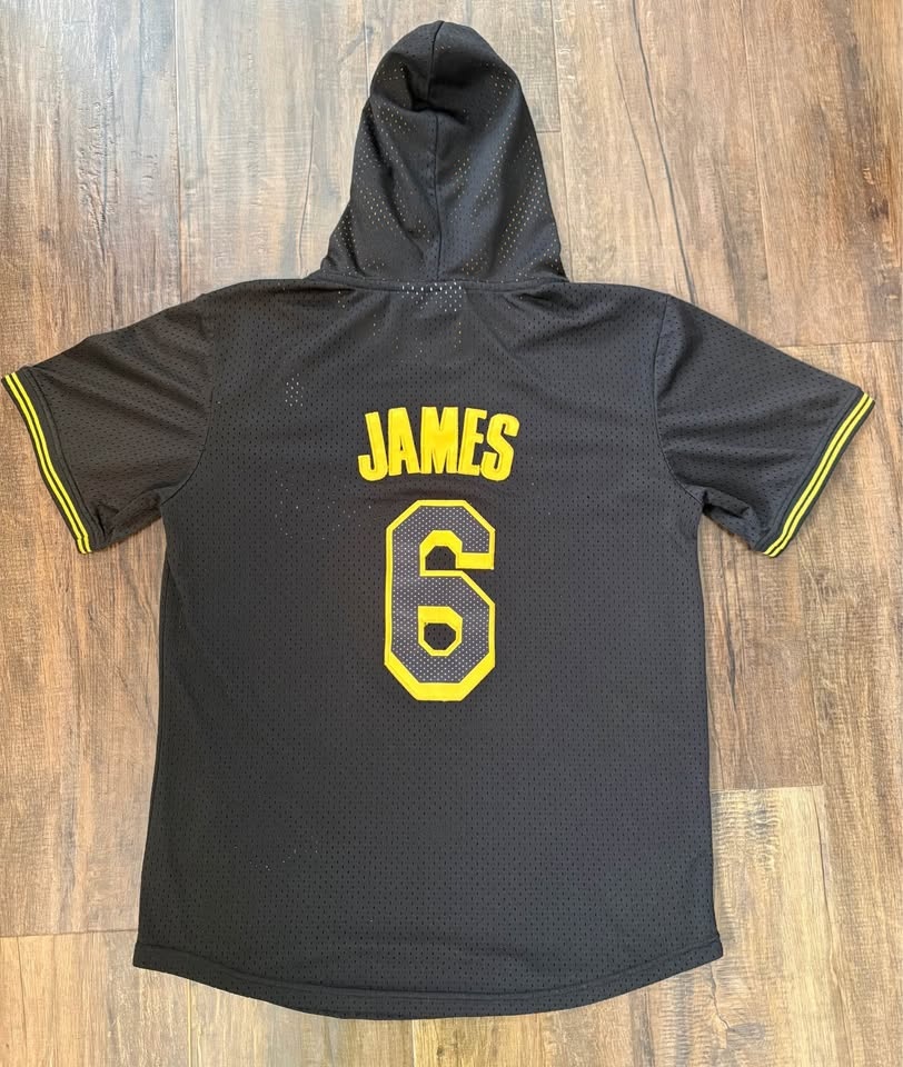 LeBron James LA Lakers Hooded Mesh Jersey - Excellent Condition - photo 5