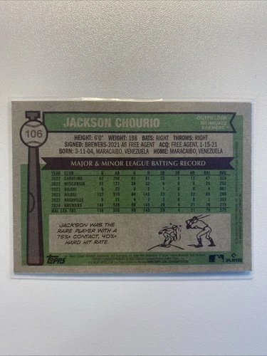 2025 Topps Heritage Jackson Chourio Alternate Cartoon Variation - photo 2