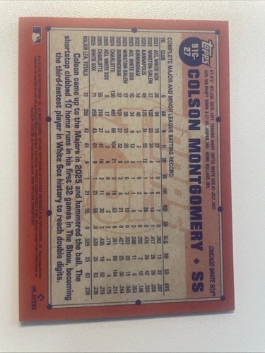 2026 Topps Series 1 Colson Montgomery Silver Pack Mojo - photo 2