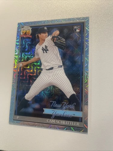 2026 Topps Series 1 Cam Schlittler Chrome MOJO #91C-94 Yankees R - photo 2