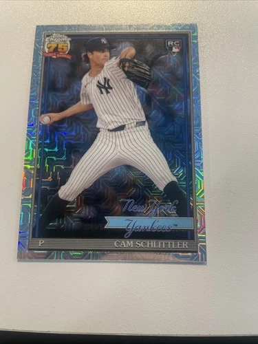 2026 Topps Series 1 Cam Schlittler Chrome MOJO #91C-94 Yankees R - photo 3