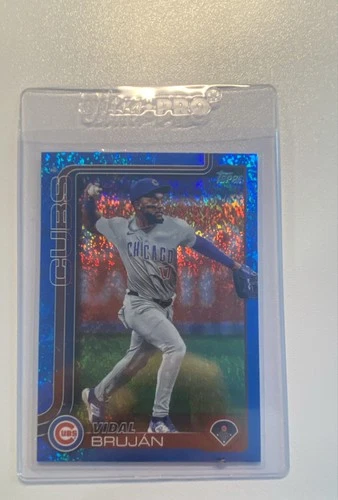 2025 Topps Series 2 Vidal Brujan #390 Blue Holofoil /150