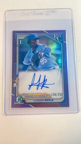 2024 Bowman Chrome Luinder Avila Auto Purple Refractor /250