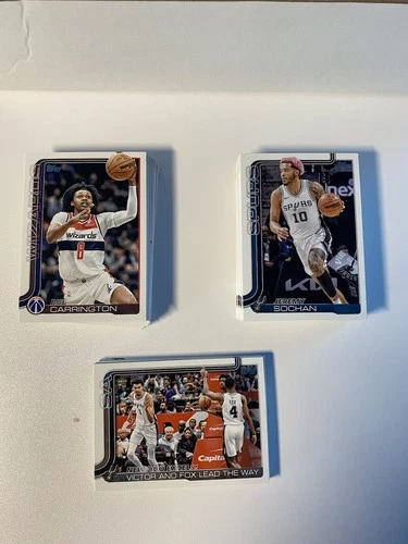 2025-26 Topps Basketball Cards (90 Cards, No Doubles)