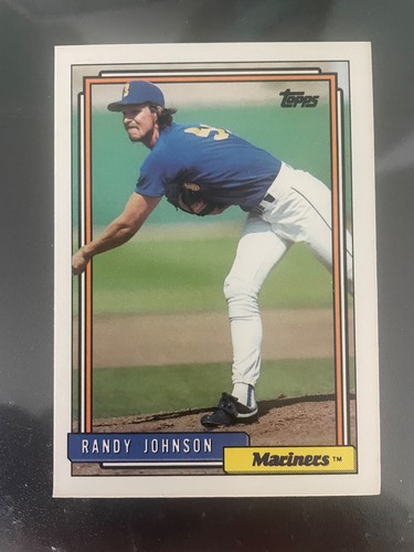 RANDY JOHNSON 1992 Topps Baseball # 525 Seattle Mariners HOF NM