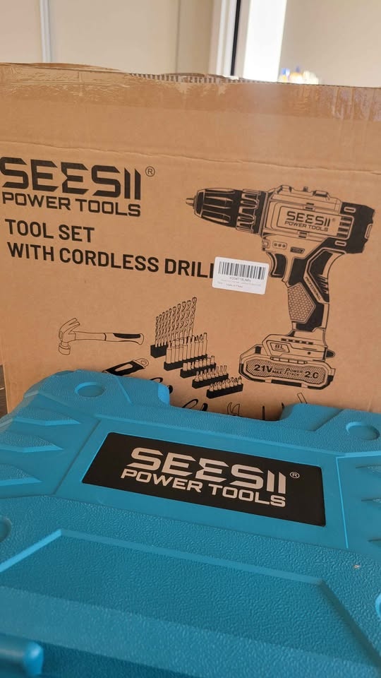 SEESII POWER TOOLS 21V Cordless Drill Tool Set - photo 4