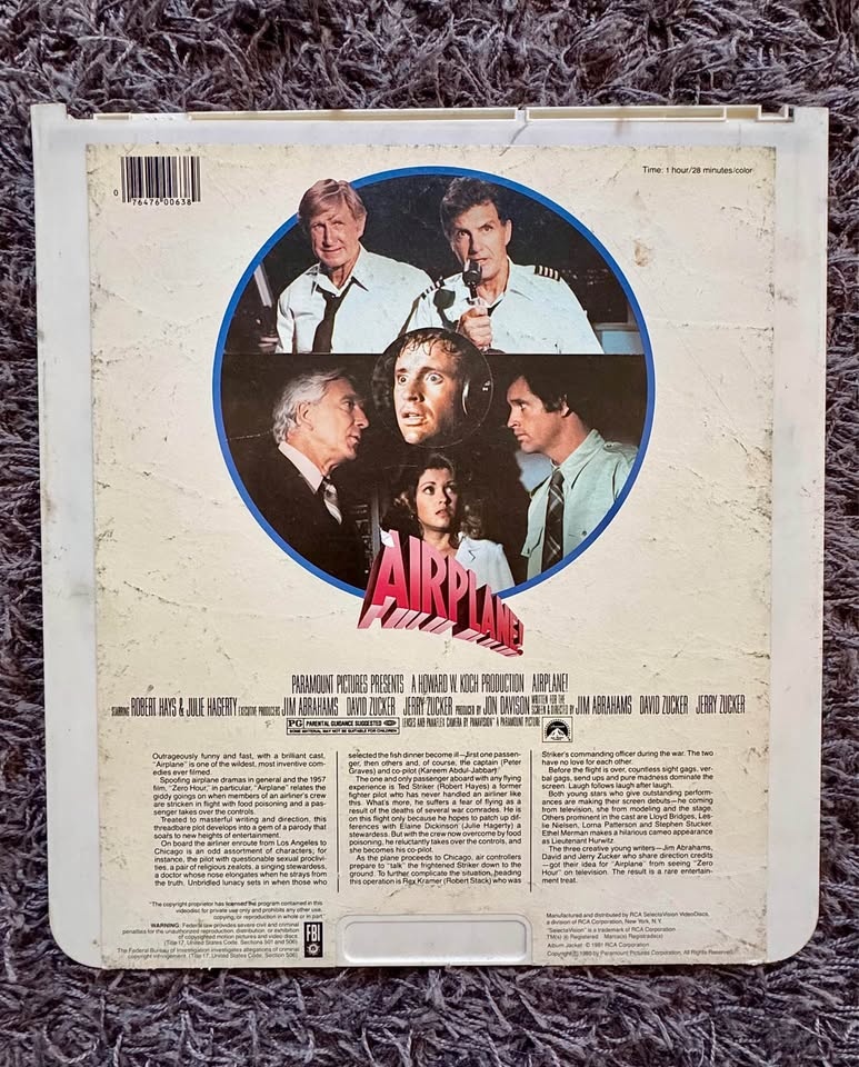 Airplane! Videodisc Movie - photo 2