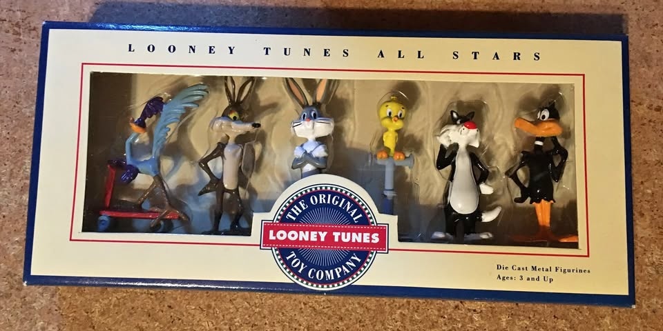 LOONEY TUNES ALL-STARS DIE CAST SET OF 6 1993 NEW