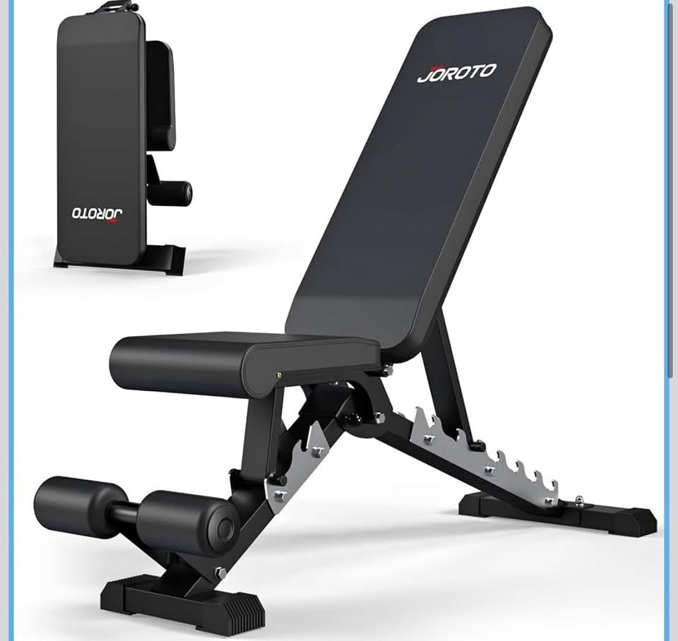 JOROTO Adjustable Weight Bench with 772LBS