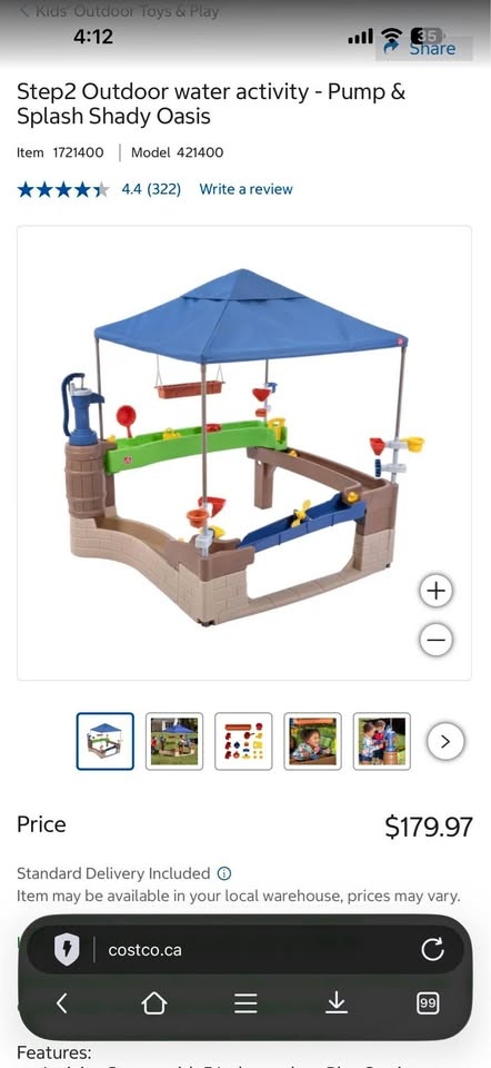 Step2 Outdoor water activity - Pump & Splash Shady Oasis