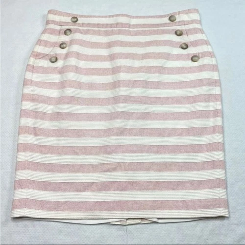 SIZE 6 NWOT Loft Striped Pencil Skirt