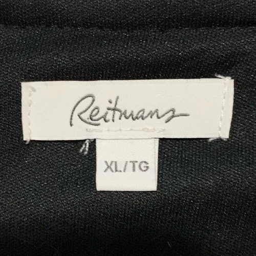Reitmans Black Textured Quilted Sleeveless A-Line Dress XL - photo 5