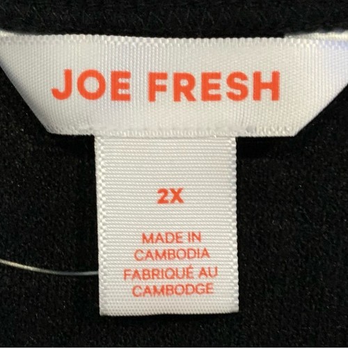Joe Fresh Black Long Sleeve Scoop Neck A-Line Dress NWT 2X Plus - photo 5