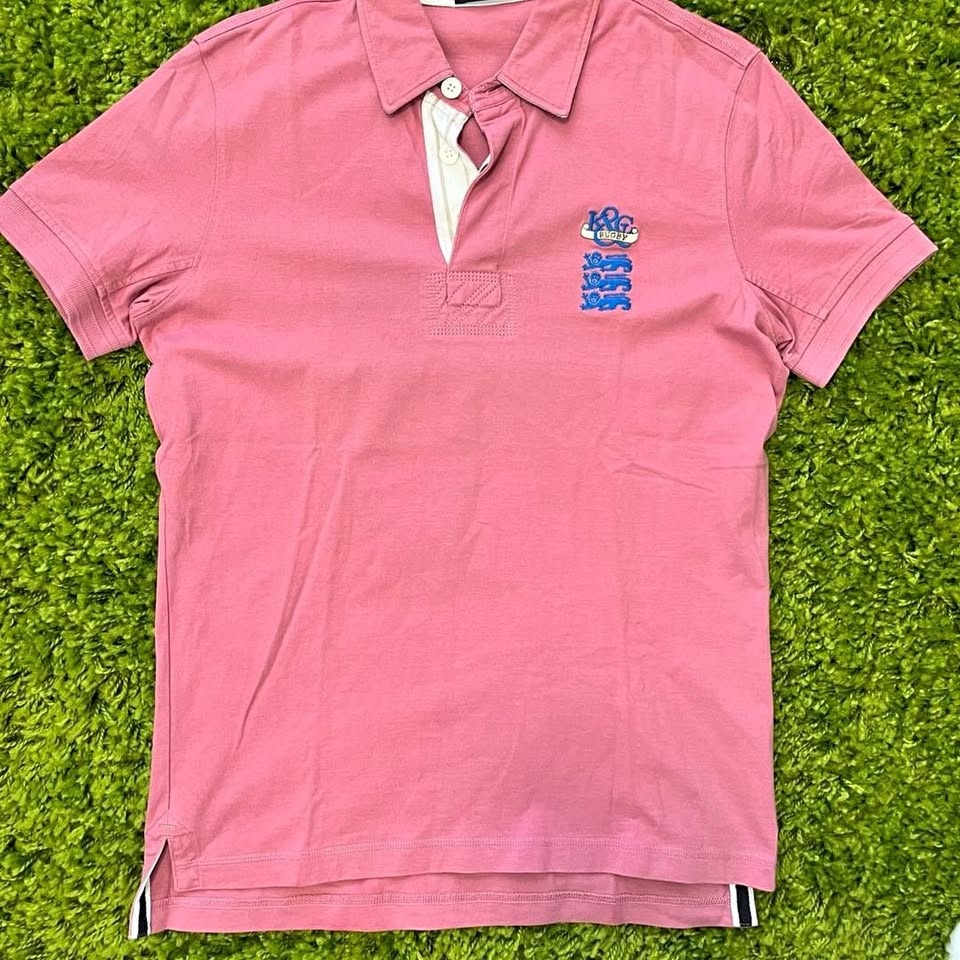Kent & Curwen Pink Rugby Polo Shirt