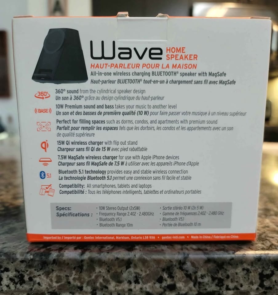 IQ Wave Home Speaker and Wireless Charger (Brand New) - photo 2