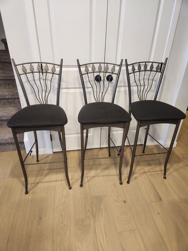 High back island chairs (3)