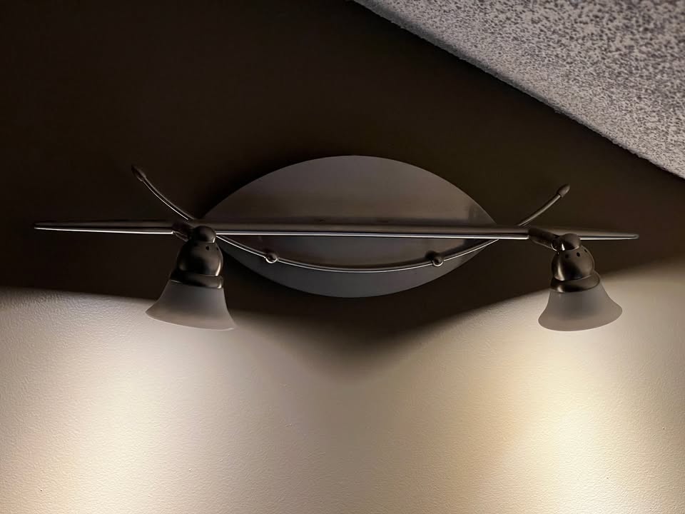 Pewter Track Light with Two GU10 LED Bulbs - photo 2