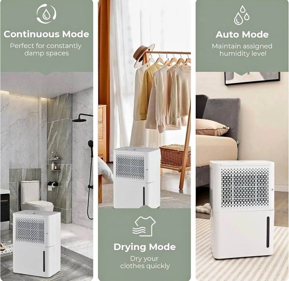 32 Pint Dehumidifier, 2000 Sq. Ft Quiet Dehumidifier