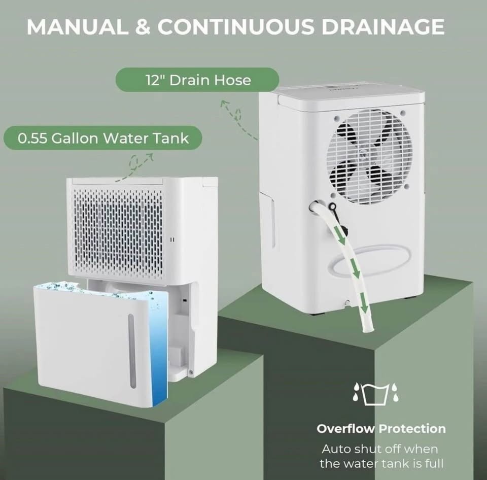 32 Pint Dehumidifier, 2000 Sq. Ft Quiet Dehumidifier - photo 4