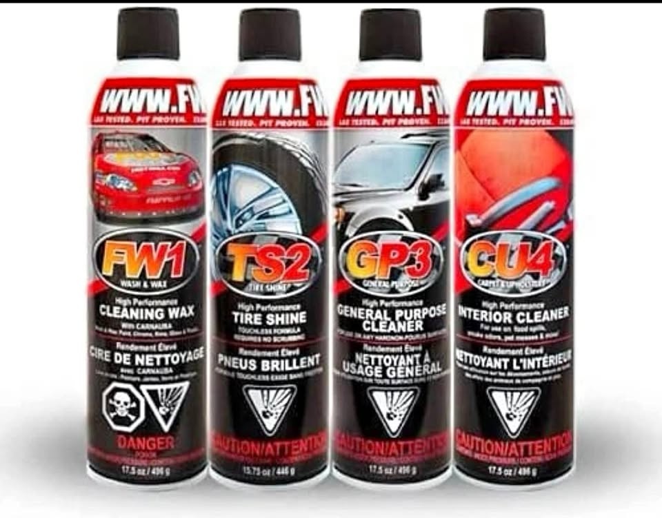 FW1 Detail Kit - Car Wash, Wax, Tire Shine, Interior Cleaner