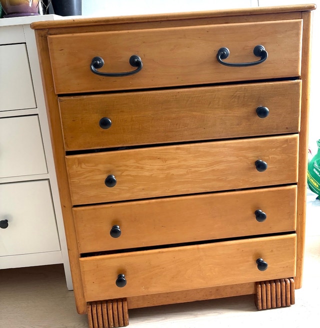 Solid Wood 5-Drawer Dresser