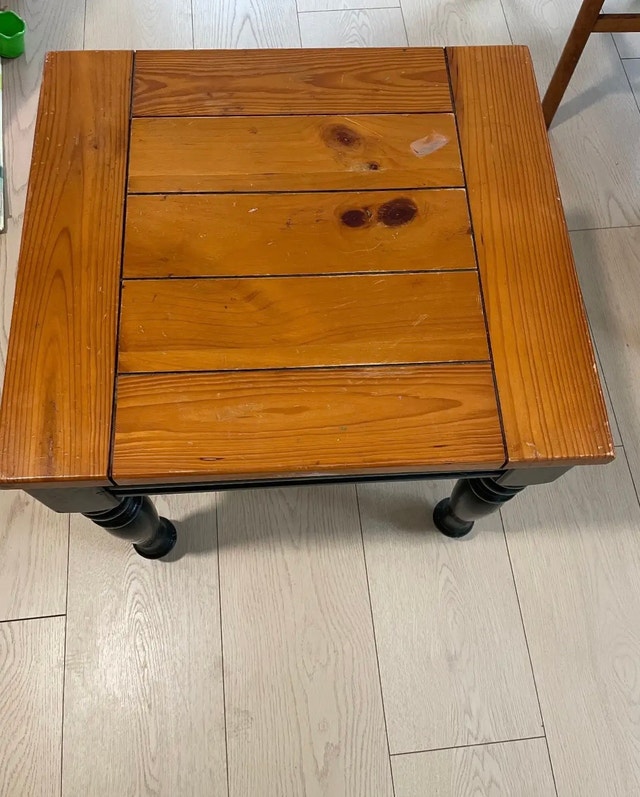 Solid Wood Side/Coffee Table - Pine - photo 3