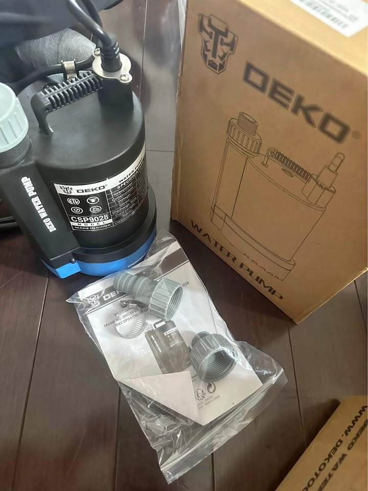 New DEKO Water Pump - 2450 GPH - Sump/Pool/Basement
