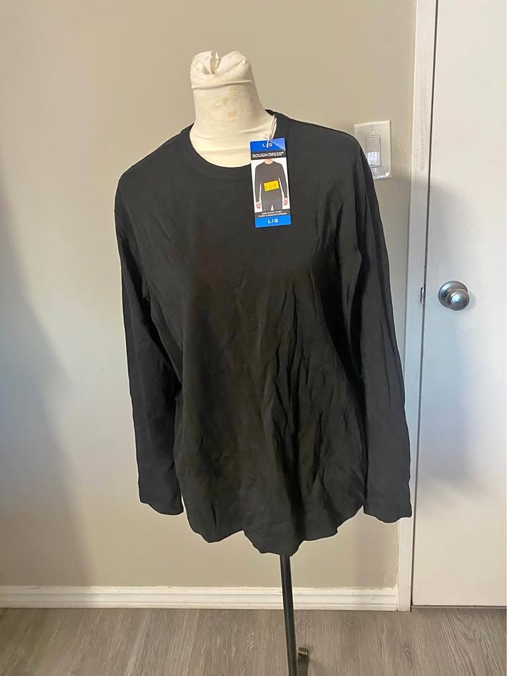 BNWT ROUGH DRESS black long sleeve t-shirt