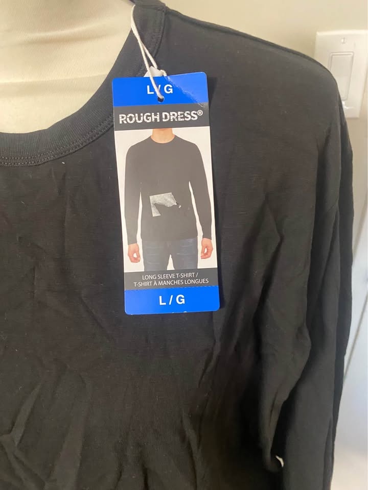 BNWT ROUGH DRESS black long sleeve t-shirt - photo 2