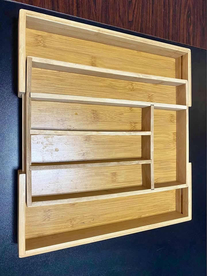 Elegant wooden drawer organizer