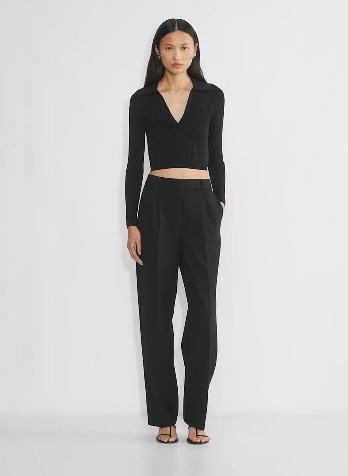 Babaton Sculpt Knit Polo Longsleeve - photo 3