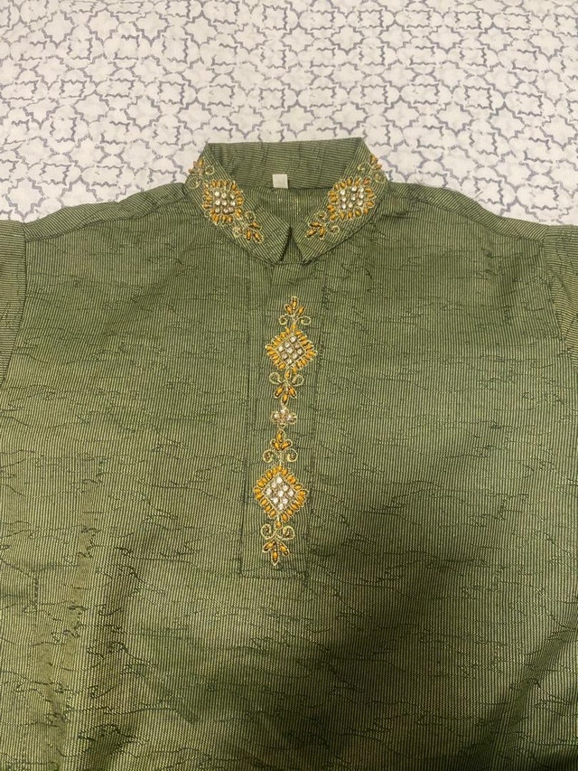 Stylish Green Kurta Shalwar - Medium