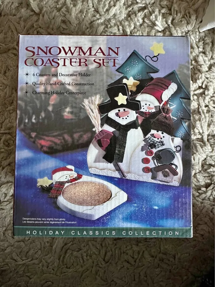 Snowman coaster set thumbnail