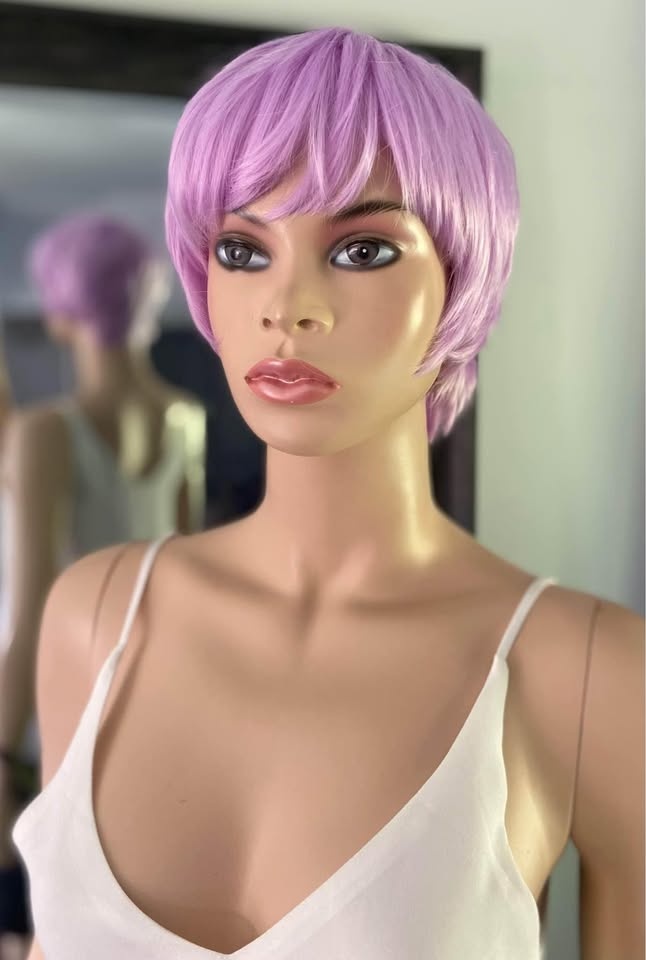 Short Purple Pink Pixie-Cut Synthetic Wig 2155 - photo 3