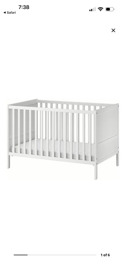 White convertible baby crib - photo 2