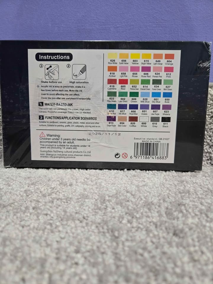 Brand New | 36 Colors Soft Head Acrylic Marker Pens - photo 3
