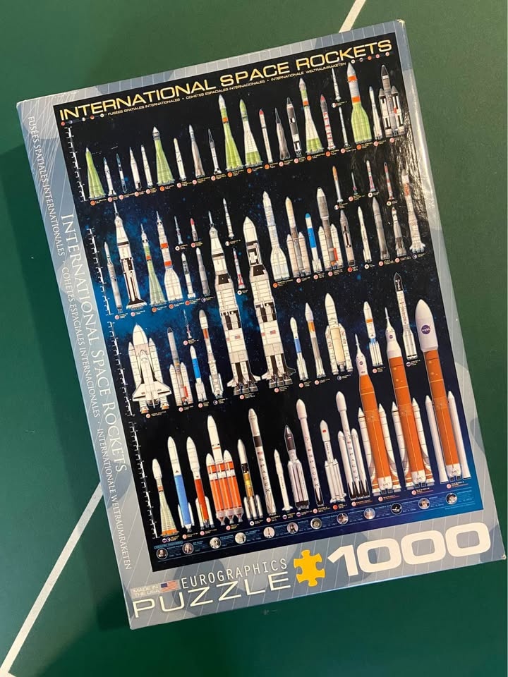 BRAND NEW EuroGraphics Space Rockets 1000-Piece Puzzle - photo 2