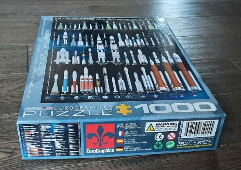 BRAND NEW EuroGraphics Space Rockets 1000-Piece Puzzle - photo 4