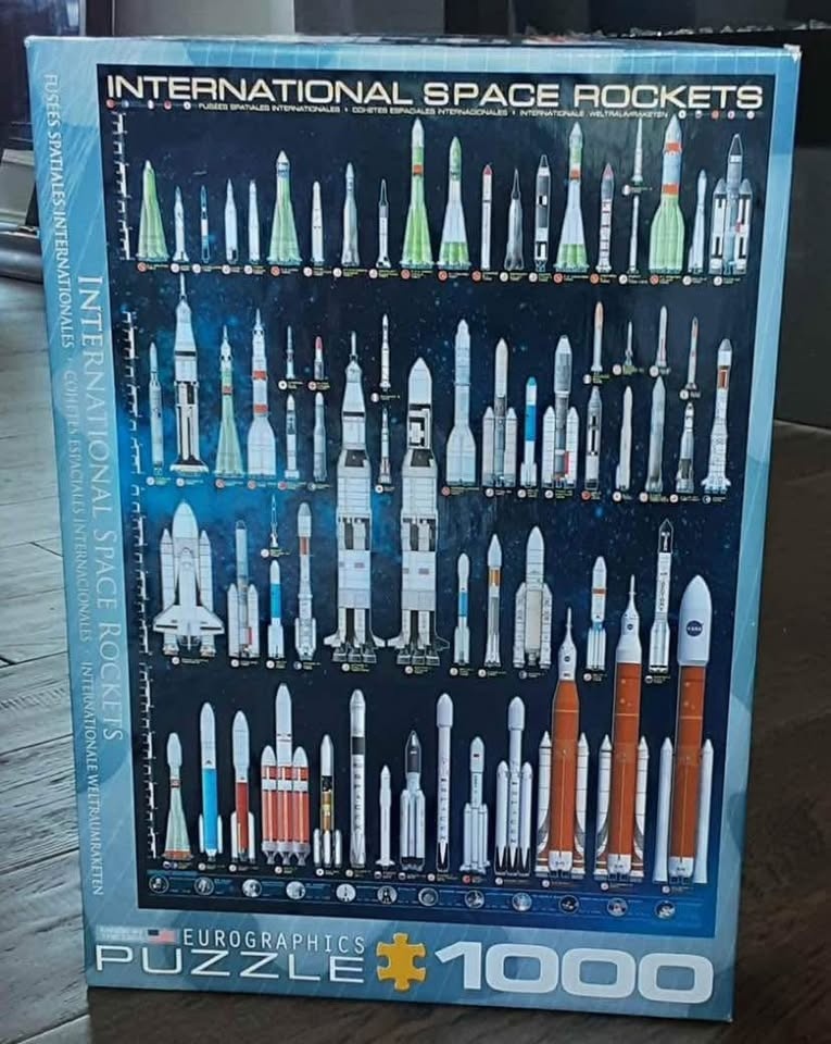 BRAND NEW EuroGraphics Space Rockets 1000-Piece Puzzle - photo 5