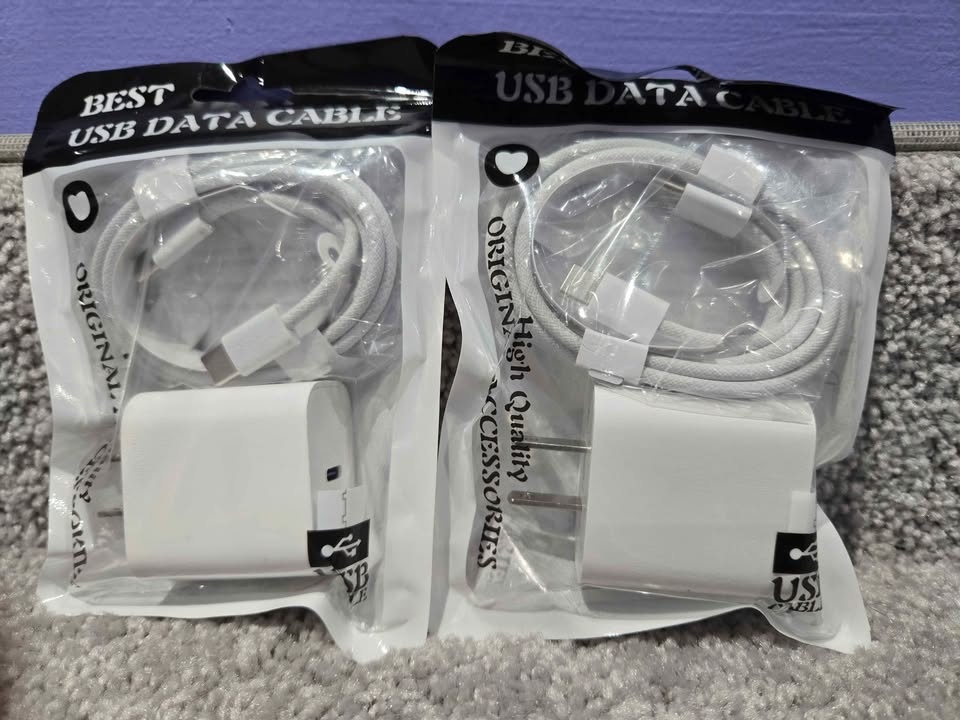 iPhone Fast Charger USB C (2 Pack - 1m)