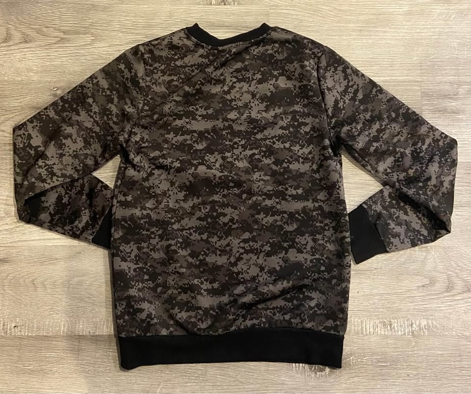 EUC Dex Boys Long-Sleeved Sweater Camo Minecraft Black/Grey (Yo - photo 2