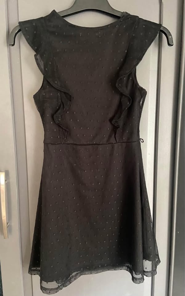Urban Kids Girls Black Lace Polka Dot Party Dress Size M (10-12) - photo 5